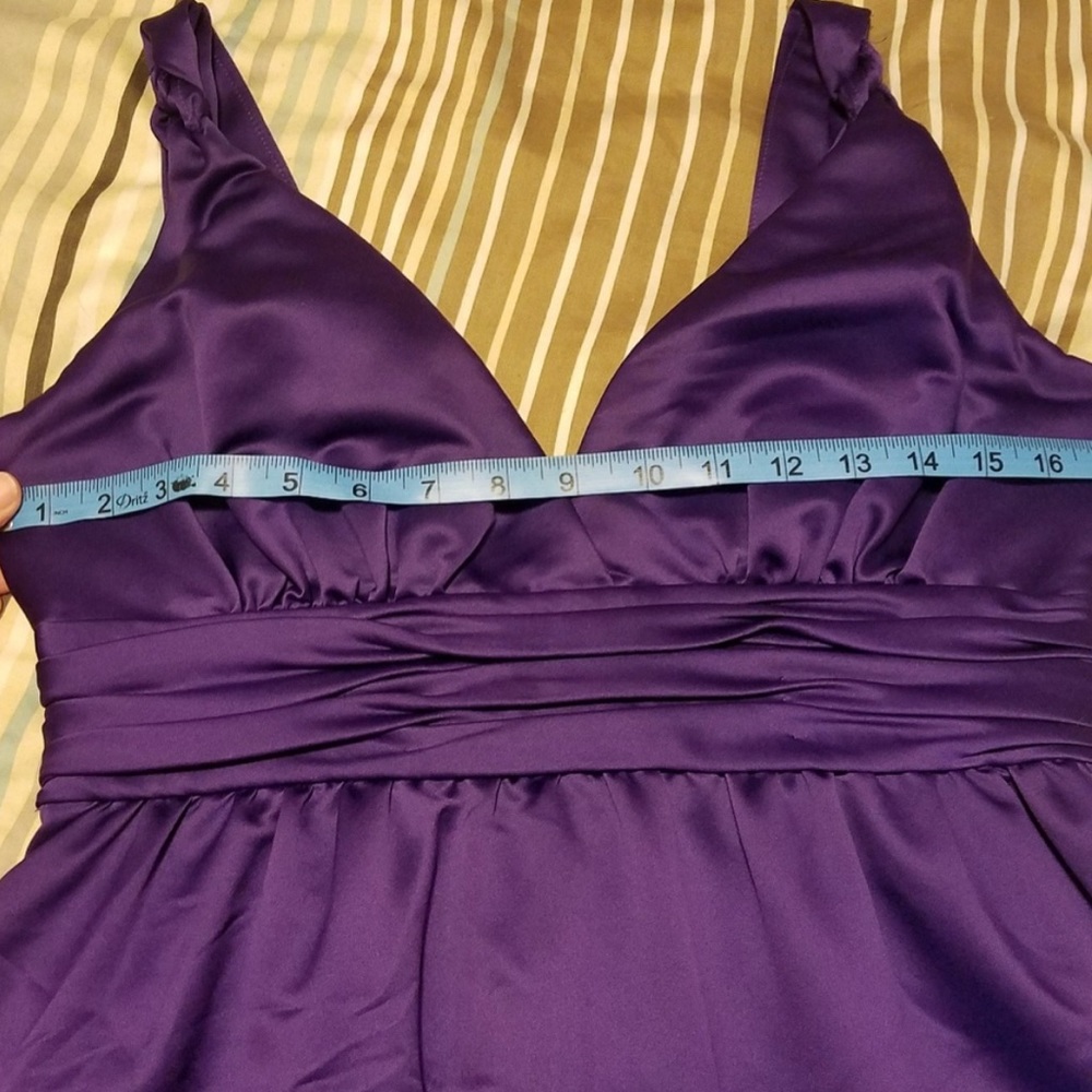 Calvin Klein dress. Medium.  Deep purple. Satin. - Picture 8 of 8